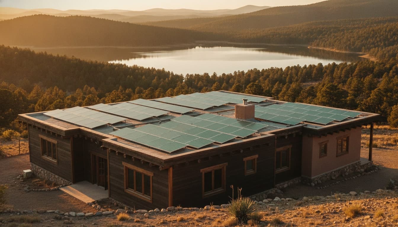 Instalación de paneles solares en Pátzcuaro, Michoacán