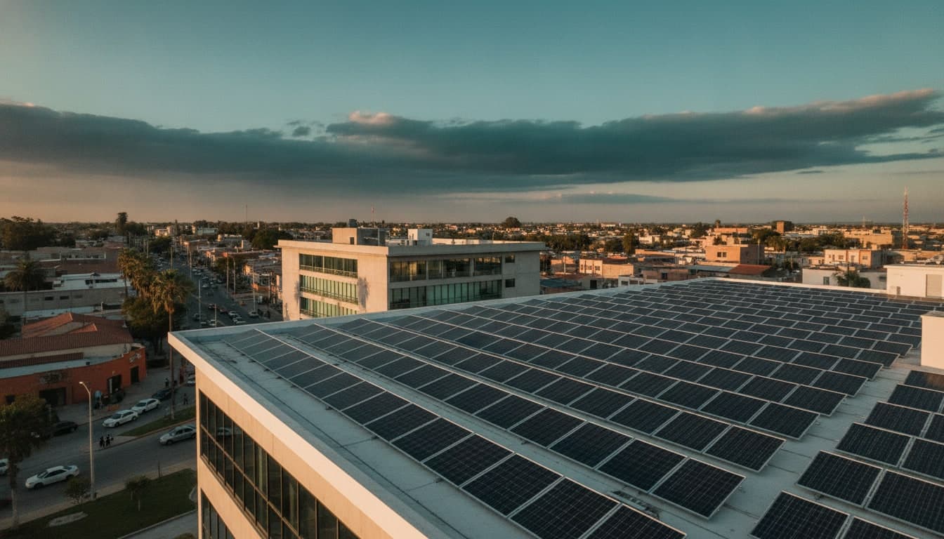 Instalación de paneles solares en Sahuayo, Michoacán