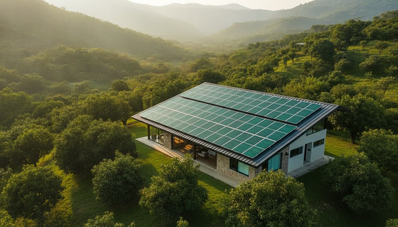 Instalación de paneles solares en Uruapan, Michoacán