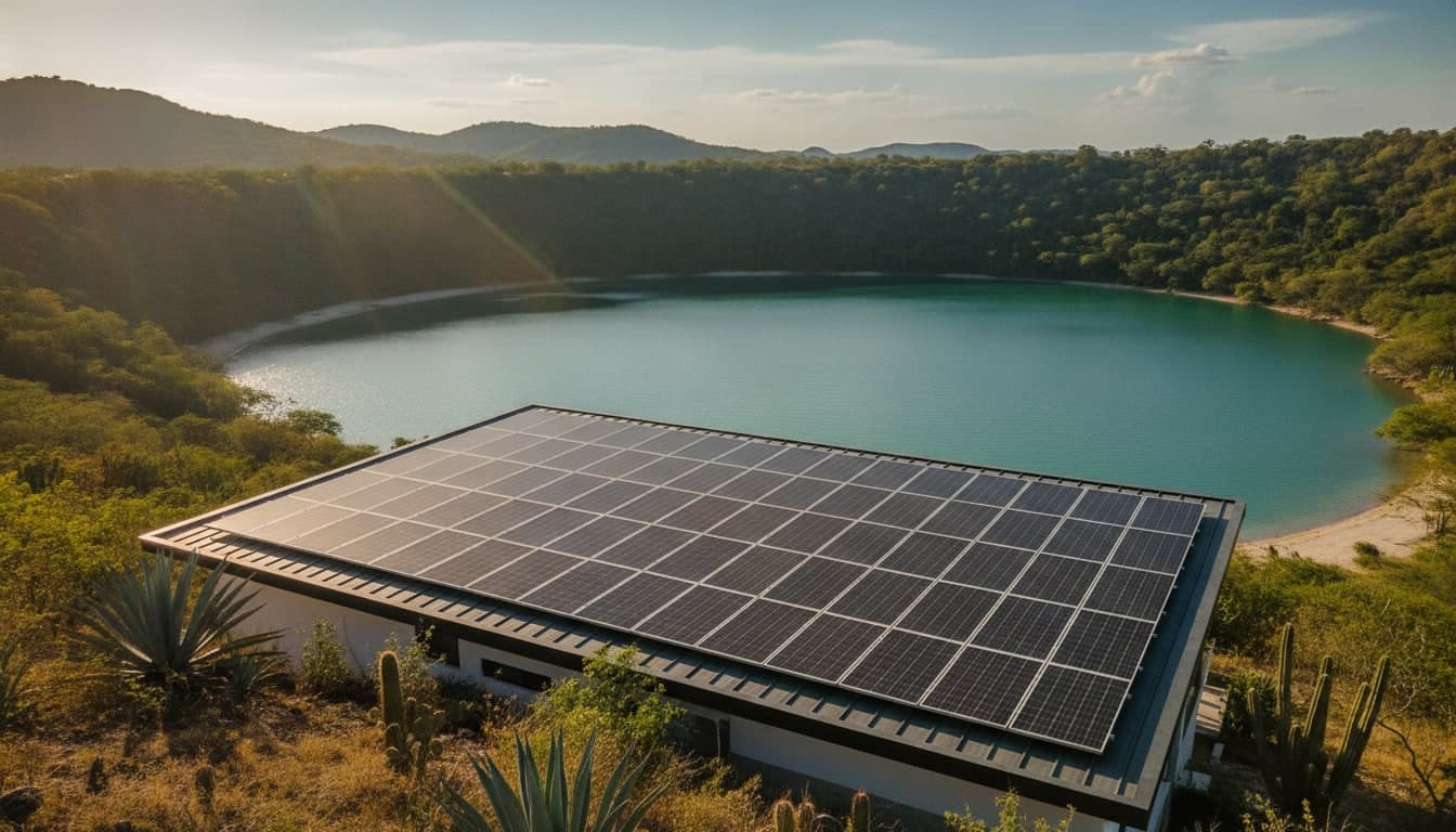 Instalación de paneles solares en Zacapu, Michoacán