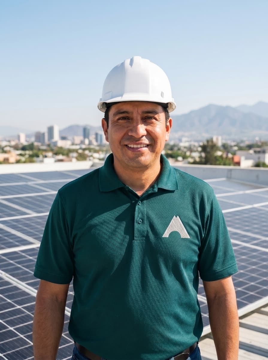 Paneles solares de Aruna Energy generando energía limpia